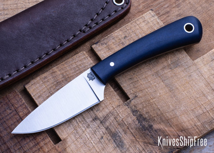 L.T. Wright Knives: Frontier Valley - Flat Ground A2 - Blue Canyon Richlite - Matte