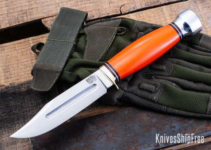 Bark River Knives: Gladstone Hunter - CPM-154 - Blaze Orange G-10