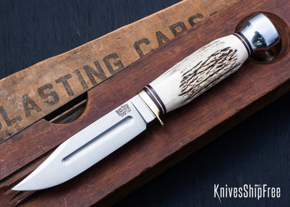 Bark River Knives: Gladstone Hunter - CPM-154 - Sambar Stag #8