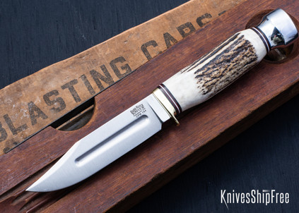 Bark River Knives: Gladstone Hunter - CPM-154 - Sambar Stag #9