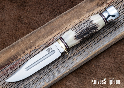 Bark River Knives: Gladstone Hunter - CPM-154 - Sambar Stag #26