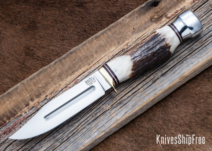 Bark River Knives: Gladstone Hunter - CPM-154 - Sambar Stag #35