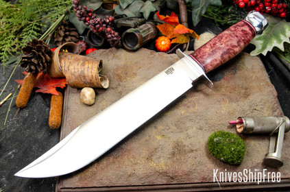 Bark River Knives: 1909 Bowie - Cherry Maple Burl #4