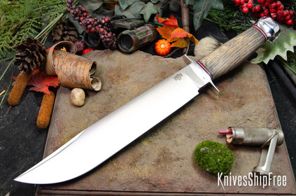 Bark River Knives: 1909 Bowie - Bog Oak #2