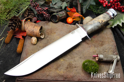 Bark River Knives: 1909 Bowie - California Buckeye Burl #1