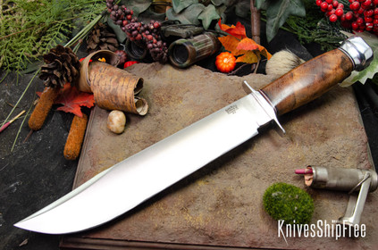 Bark River Knives: 1909 Bowie - Mesquite Burl #1