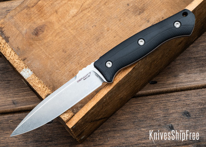 Defiant 7: BK - Black G10 - Orange Liner - Stonewashed CPM-S45VN