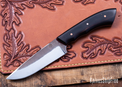 Muteki: 4.20" Kooskia Hunter - Ironwood - Ruby Red G-10 Liners - Hitachi White #1 Steel - #6369