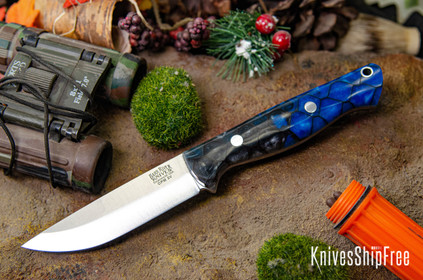 Bark River Knives: Gunny Scandi 3V - Mystic Dragon Scale - Gray Liner