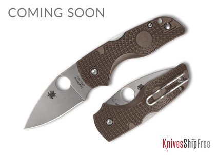 Spyderco: Lil' Native Lightweight Sprint Run - Lockback - Brown FRN - CPM-15V - C230PBN15V