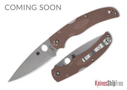 Spyderco: Native Chief Lightweight Sprint Run - Brown FRN - CPM-15V - C244PBN15V