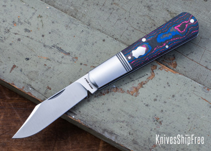 Jack Wolf Knives: Gateway Barlow - Miami CamoCarbon - 14C28N