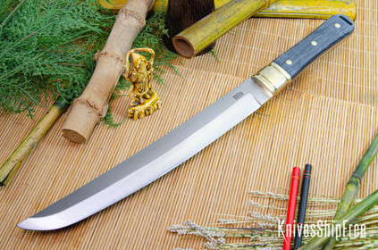 Bark River Knives: Tengu - CPM 3V - Black Canvas Micarta - Matte