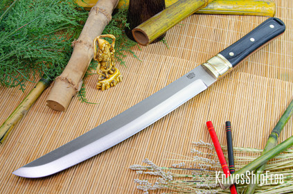 Bark River Knives: Tengu - CPM 3V - Black Canvas Micarta - Red Liners