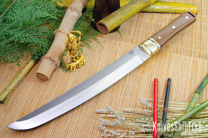 Bark River Knives: Tengu - CPM 3V - Tan Burlap Micarta