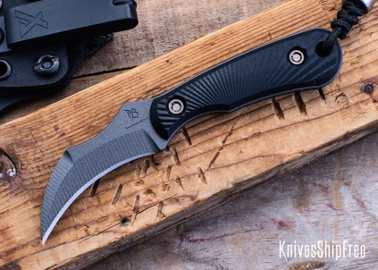 RMJ Tactical: Gym Rat - Black G-10 - CPM-MagnaCut - Tungsten Cerakote