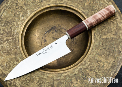 Carter Cutlery: Funayuki - Maple & Ironwood - White Liners - San Mai