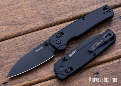 Kershaw Knives: Bel Air XL Blackout - Black Aluminum - DuraLock - CPM-MagnaCut - Black PVD - 6110BLK