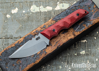 Bald Man Knife & Tool - Thick-a-Tross - Fire Red Canvas - Magnacut