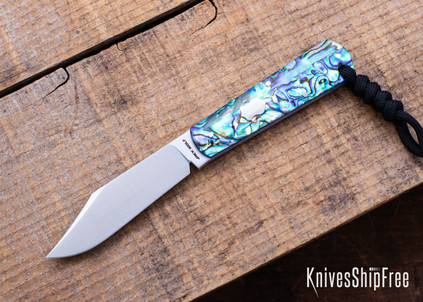 Jack Wolf Knives: Gateway FIXedc - Abalone - 14C28N - Satin