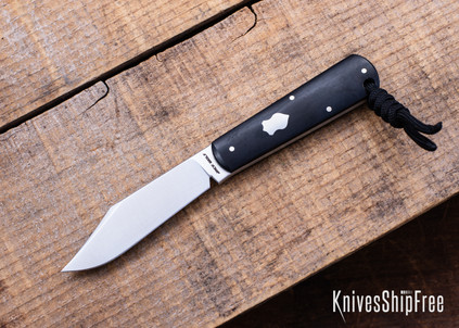 Jack Wolf Knives: Gateway FIXedc - Ebony Wood - 14C28N - Satin