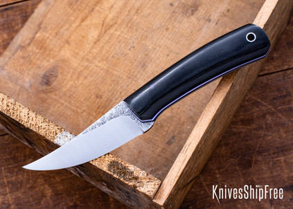 Darlington Edgecraft - Quicksilver - Black Canvas Micarta - Purple/White/Purple G10 & Black Micarta Liners - A2 Tool Steel