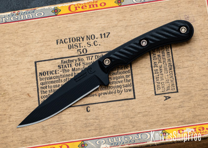 RMJ Tactical: Sparrow - CPM-MagnaCut - Graphite Black - Black G-10