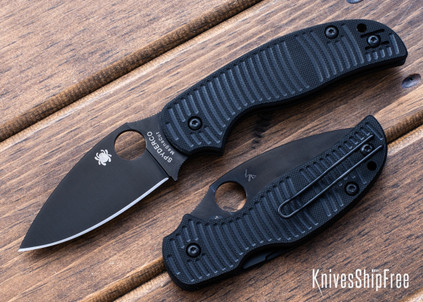 Spyderco: Sage 5 Salt Blackout - Black G-10 - Compression Lock - CPM-MagnaCut - C123GPBKMCBK