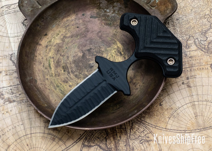 RMJ Tactical: BUB Blackout - Black G-10 - Black Textured MagnaCut 