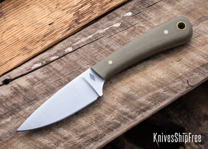 Battle Horse Knives: Frontier Valley - O1 Tool Steel - Flat Grind - Green Micarta