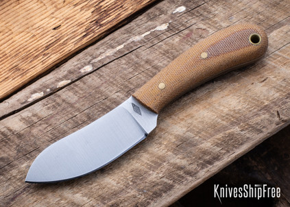 Battle Horse Knives: Lil' MUK - O1 Tool Steel - Flat Grind - Natural Micarta