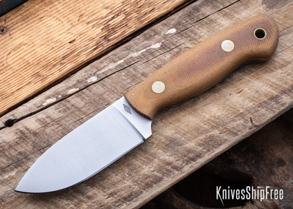 Battle Horse Knives: Fox Hound - O1 Tool Steel - Flat Grind - Natural Micarta