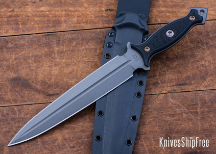RMJ Tactical: Nightshade - CPM-3V Dagger - Black G-10 - Tungsten Cerakote