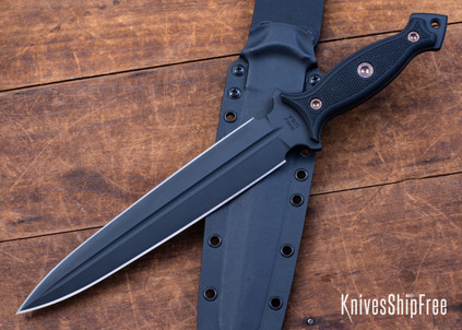 RMJ Tactical: Nightshade - CPM-3V Dagger - Black G-10 - Black Cerakote