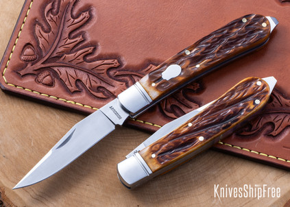 RoseCraft Blades: Appalachian Jack - 14C28N - Dapper Jigged Bone