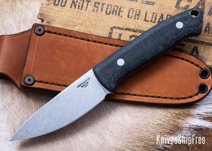 Defiant 7: Ankar - Black Canvas Micarta - 52100 Tool Steel - Stonewashed