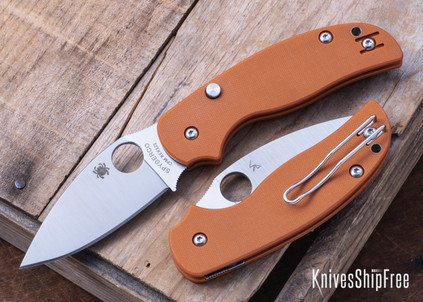 Spyderco: Sage 6 - Button Compression Lock - Burnt Orange G-10 - REX 121 - C123GPBOR
