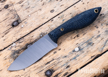 Riner Customs - Bull Run - Rough Navy Blue Burlap - Hollow Brass Pins - AEB-L