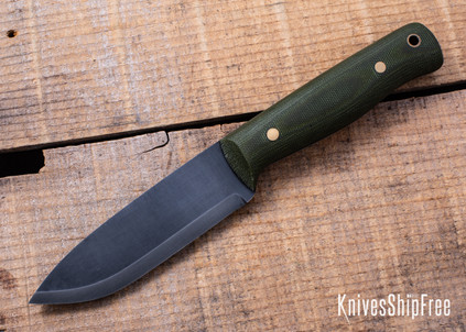 Riner Customs - Cane Creek - OD Green Micarta - Black Liners - Brass Pins