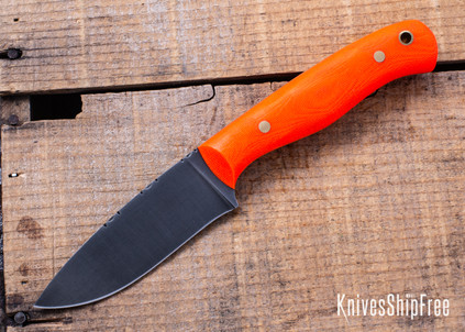 Riner Customs - Clinch - Blaze Micarta - Brass Pins - File Work