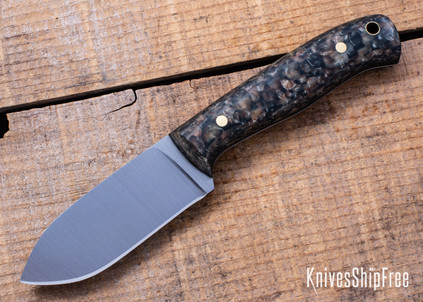 Riner Customs - Union - Woodland Camo Micarta - Black Liners - Brass Pins