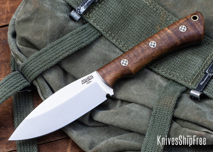 Lishen Knives: Canuck - AEB-L - Curly Koa - Mosaic Pins