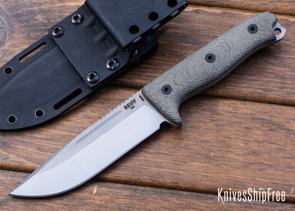 Reiff Knives: Vicon - Green Canvas Micarta - CPM-MagnaCut - Two-Tone Finish