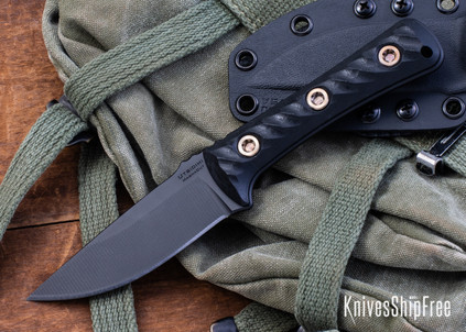 RMJ Tactical: Utsidihi Blackout - CPM-MagnaCut - Black Cerakote - Black G-10
