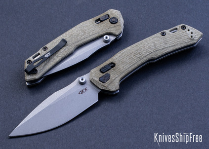 Zero Tolerance: 0203GRM390 Factory Special Series - DuraLock - Olive Drab Micarta - M390 - Working Finish