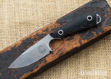 White River Knife & Tool: Model 1 Caper - Black Burlap Micarta - CPM-MagnaCut