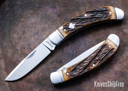 RoseCraft Blades: Obed Creek Bow Trapper - Dapper Jigged Bone - 14C28N
