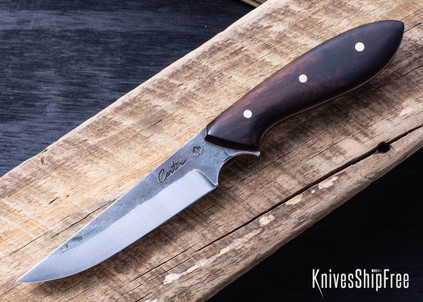 Carter Cutlery: Persian - Desert Ironwood - Red Liners - Hitachi White #1 Steel - CC28IL003