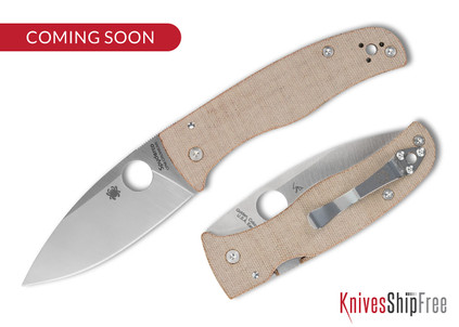 Spyderco: Bodacious - Compression Lock - Brown Canvas Micarta - CPM CruWear - C263MPCW