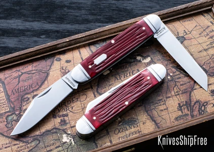 RoseCraft Blades: Briarpatch Jack - Red Jigged Bone - 14C28N